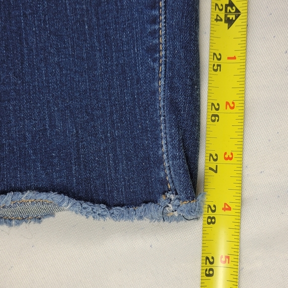 Torrid Jeans Size 20 42X28 Blue Boyfriend Distressed Raw Hem Stretch Denim - Picture 11 of 14